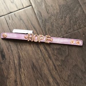 BCBG leather bracelet